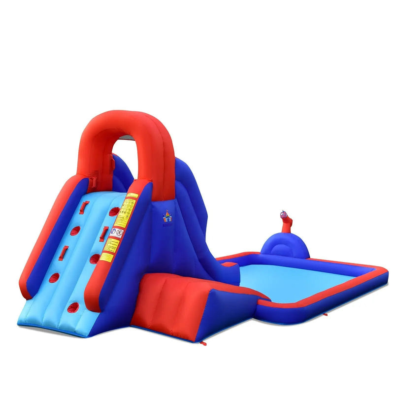 5-in-1 Inflatable Water Slide with Climbing Wall by DirectDeals