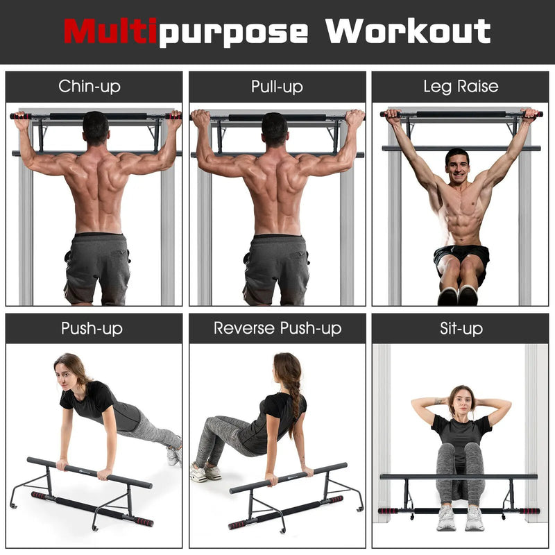 Pull-up Bar for Doorway No Screw for Foldable Strength Training by DirectDeals