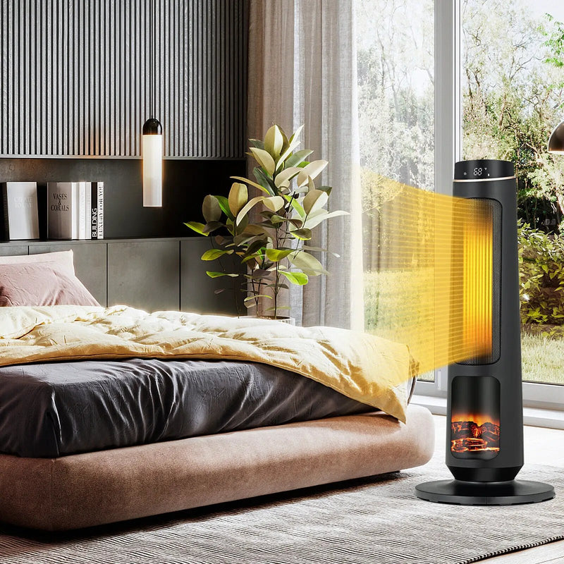 1500W PTC Fast Heating Space Heater for Indoor Use-Black by DirectDeals