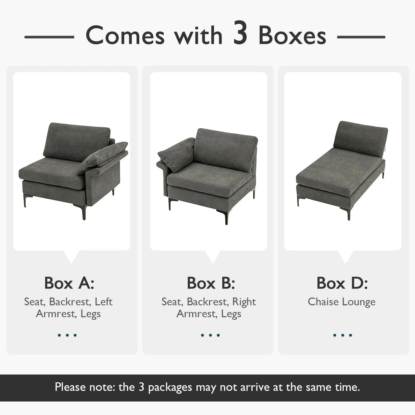 Extra Large Modular L-shaped Sectional Sofa with Reversible Chaise for 4-5 People by DirectDeals