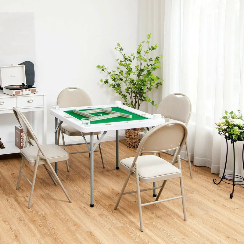 4-Player Mahjong Game Table with Iron Frame by DirectDeals