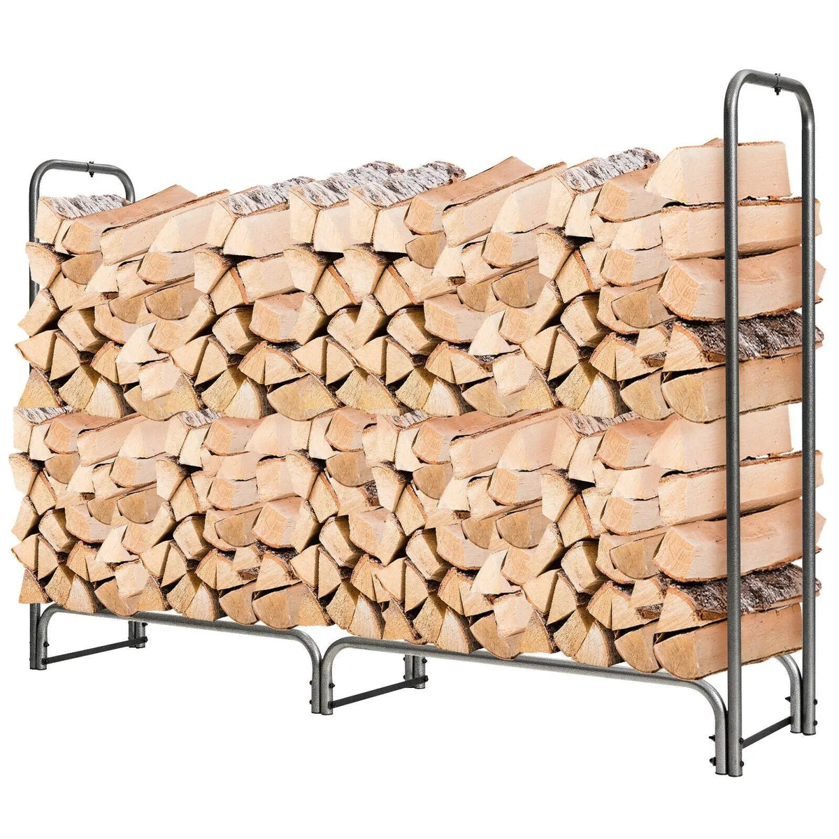 4 Feet/5 Feet/6 Feet/8 Feet Firewood Storage Log Rack by DirectDeals