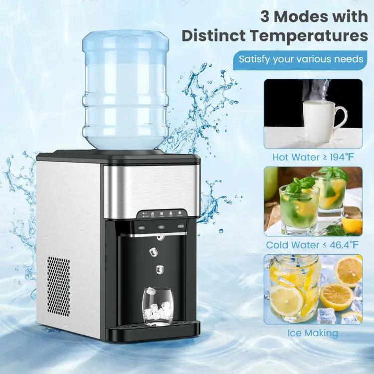 3-in-1 Water Cooler Dispenser with Ice Maker & Temp Settings by DirectDeals