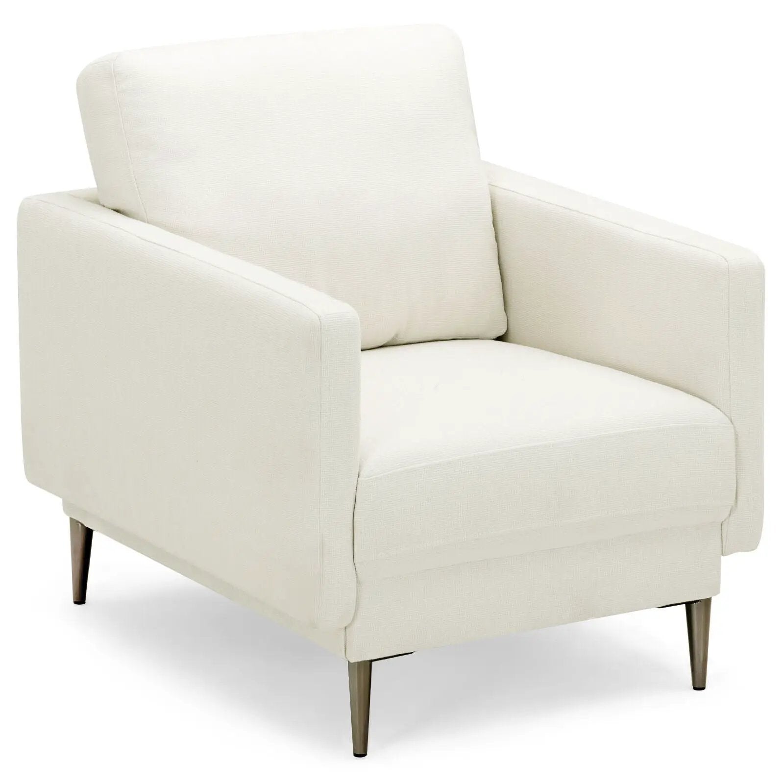 Modern Upholstered Accent Chair with Removable Backrest Cushion by DirectDeals