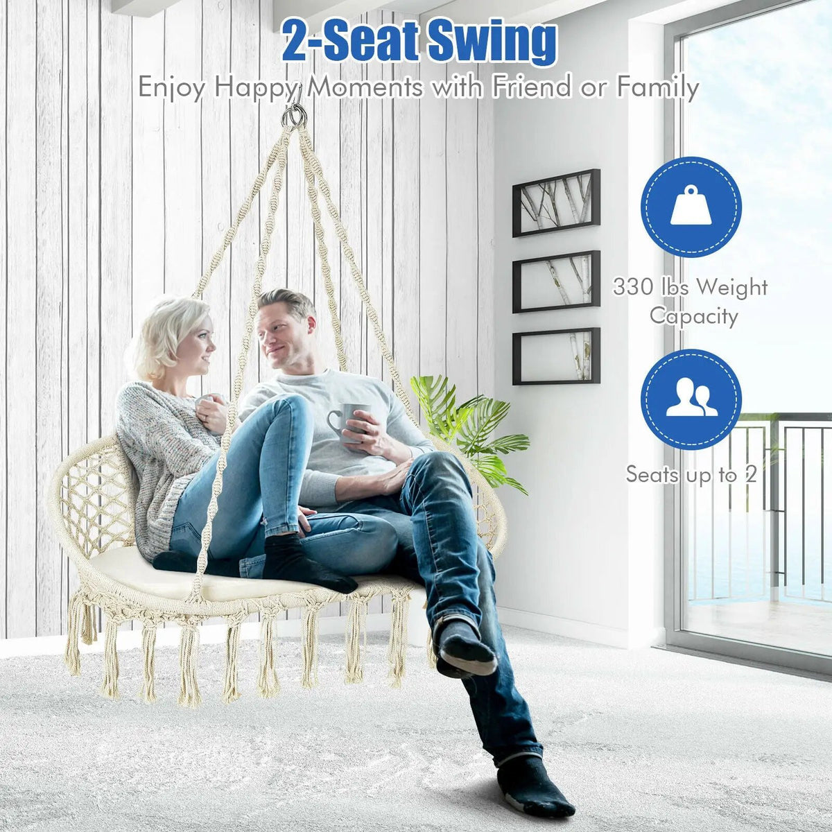 2 Person Hanging Hammock Chair by DirectDeals