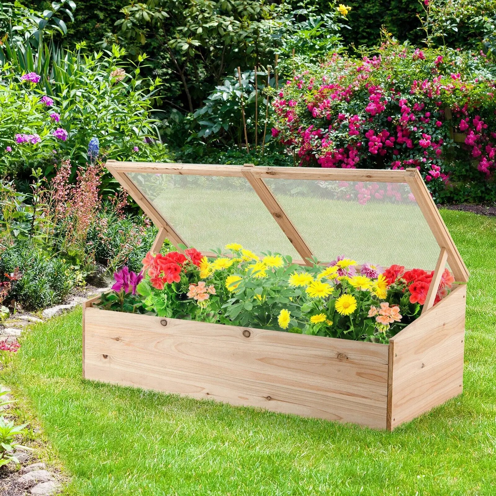 Wooden Garden Portable Greenhouse by DirectDeals