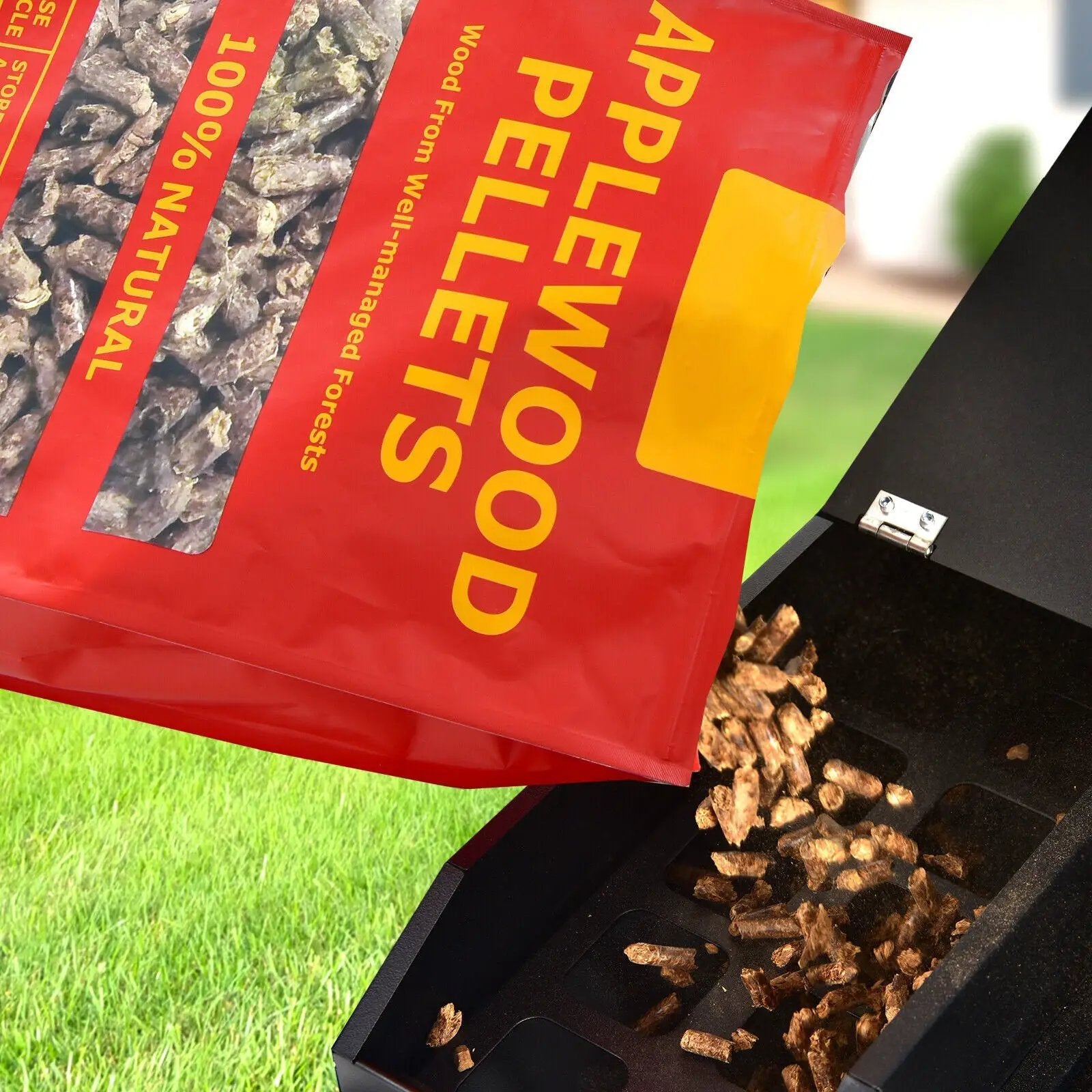 20 Pounds Apple Wood Pellets 100% All-Natural for Pellet Grills by DirectDeals