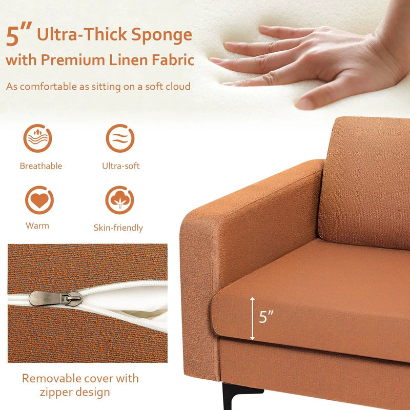 Modern Accent Armchair with Side Storage Pocket by DirectDeals