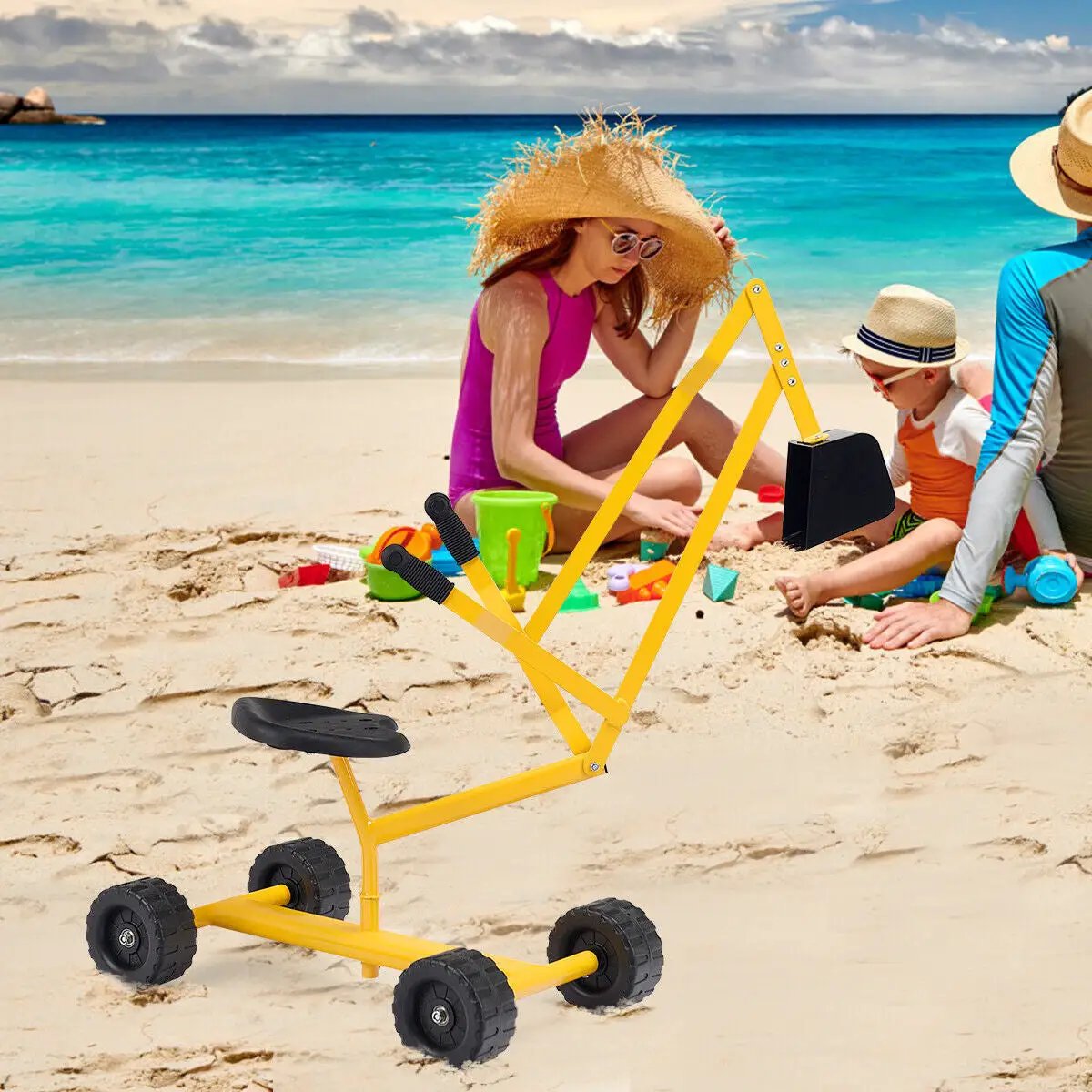 Heavy Duty Steel Frame Kid Ride-on Sand Digger by DirectDeals