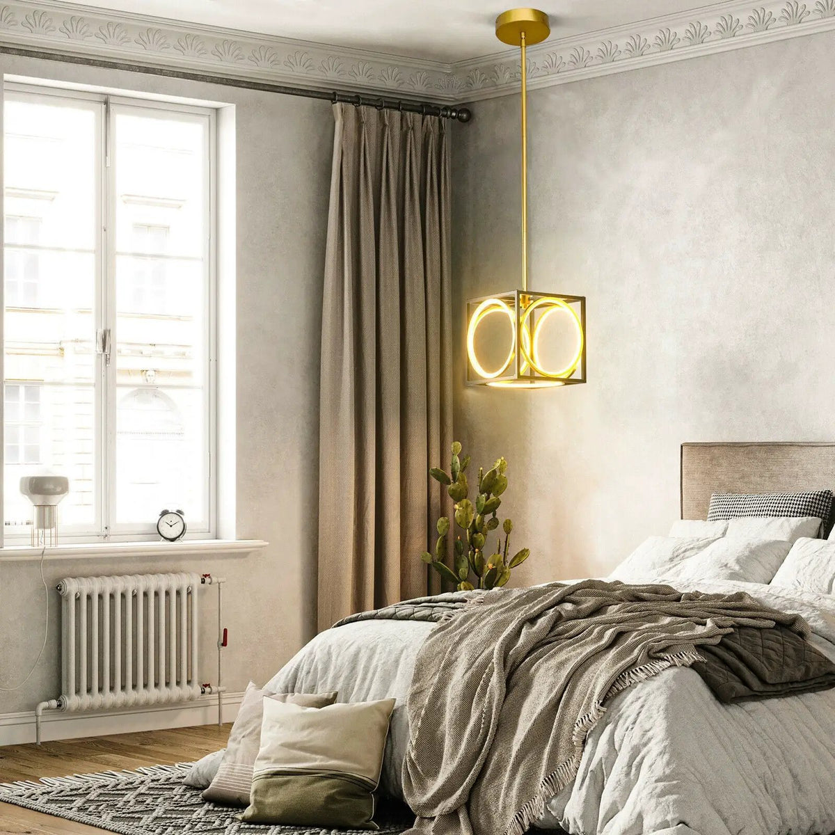 Modern LED Pendant Light with 42 Inches Adjustable Suspender by DirectDeals