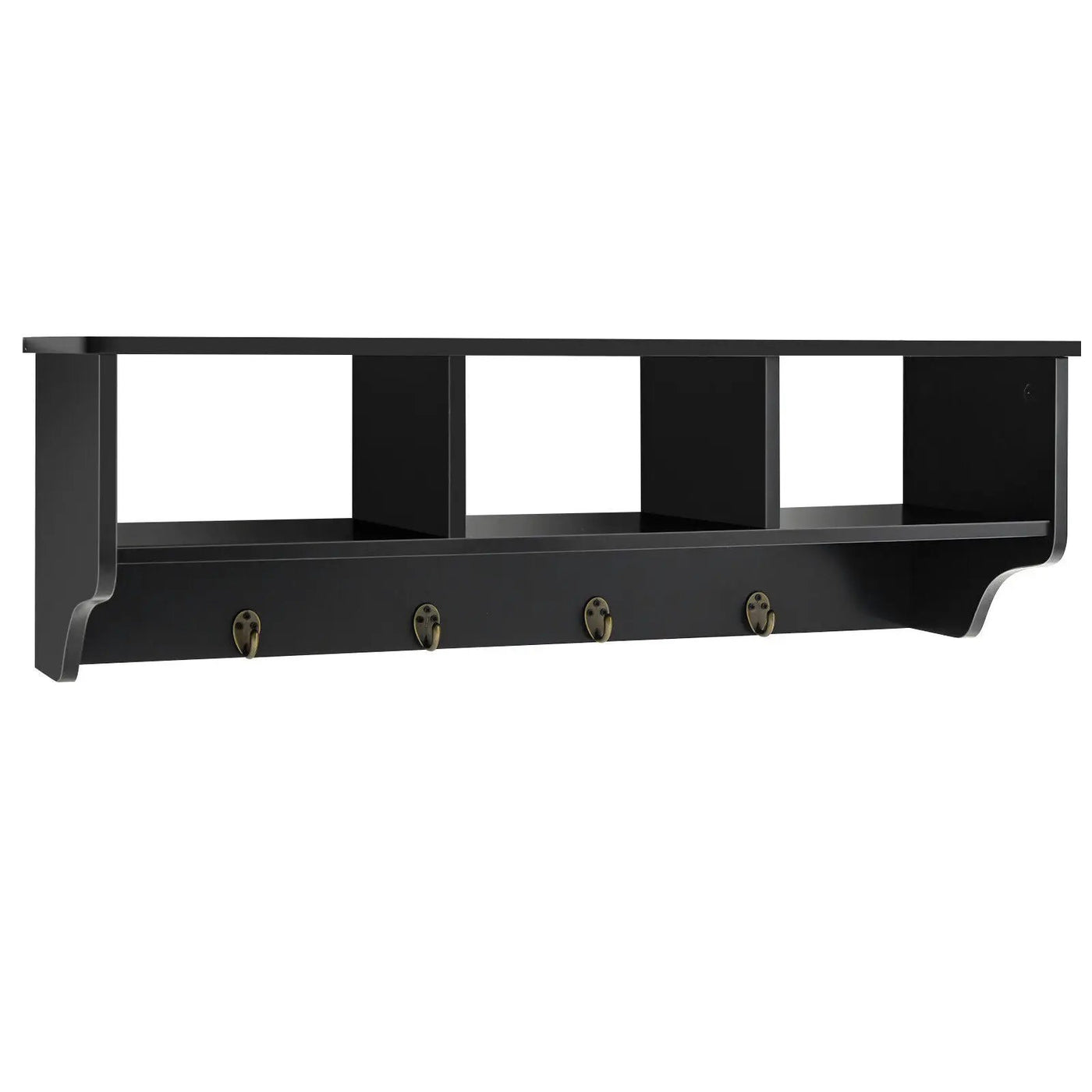 Wall Mount Cubby Organizer Hooks Entryway Storage Shelf by DirectDeals