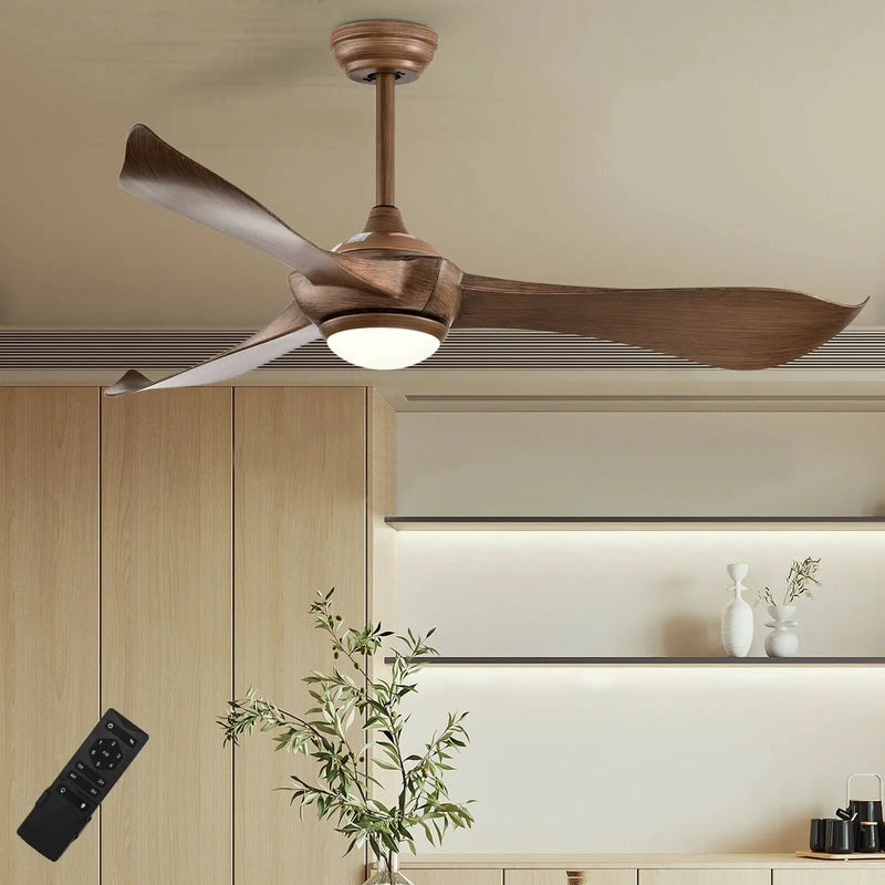 52 Inch Ceiling Fan with Light Reversible DC Motor by DirectDeals