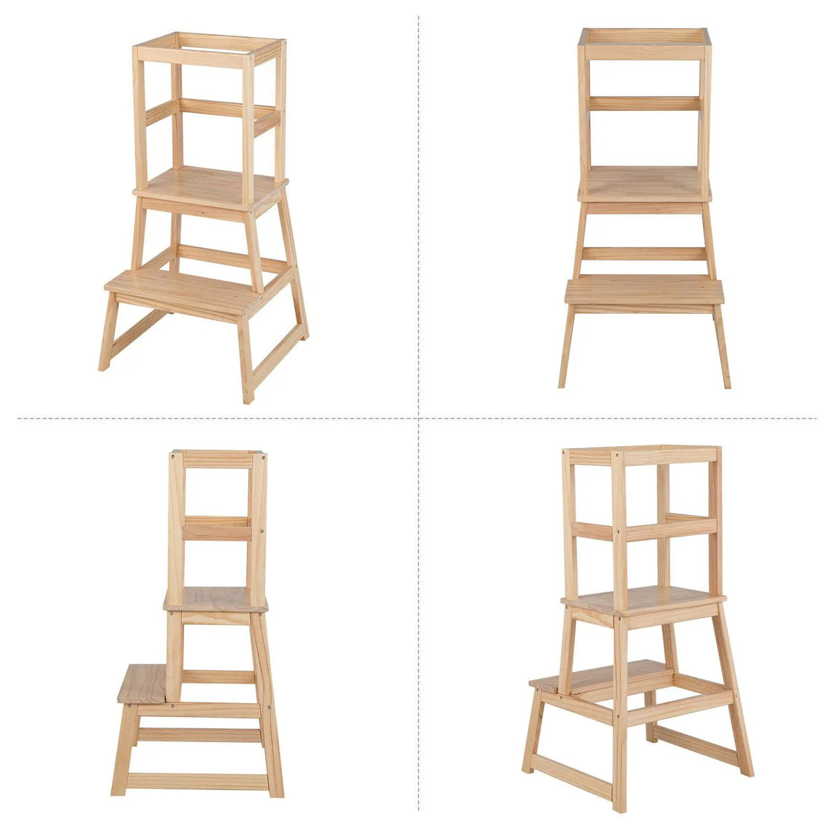 2-in-1 Multifunctional Toddler Step Stool with Safety Rail by DirectDeals