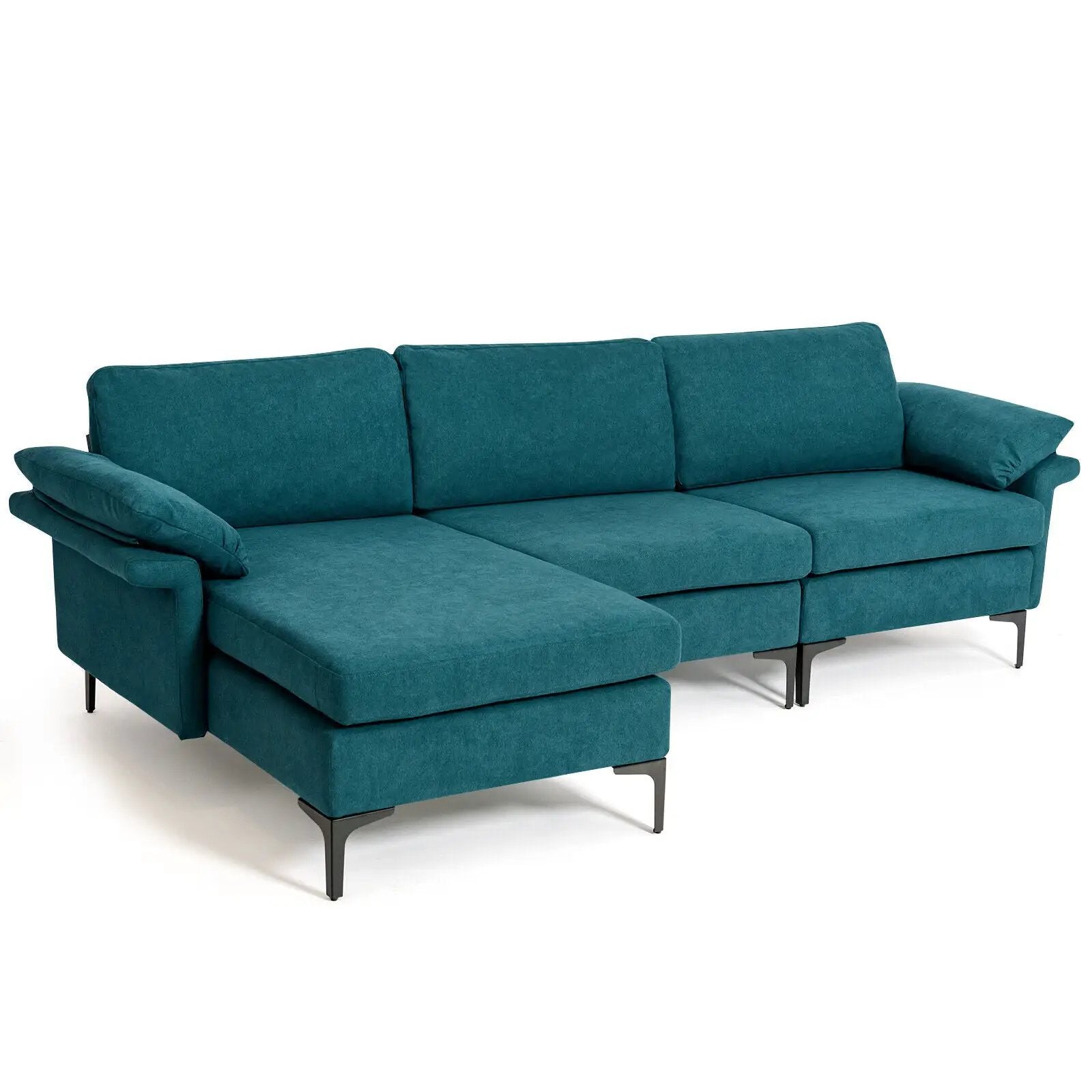 Extra Large Modular L-shaped Sectional Sofa with Reversible Chaise for 4-5 People by DirectDeals
