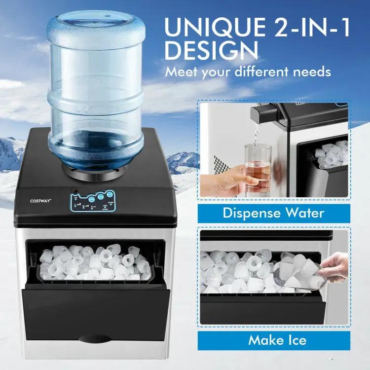 2-in-1 Ice Maker & Water Dispenser by DirectDeals