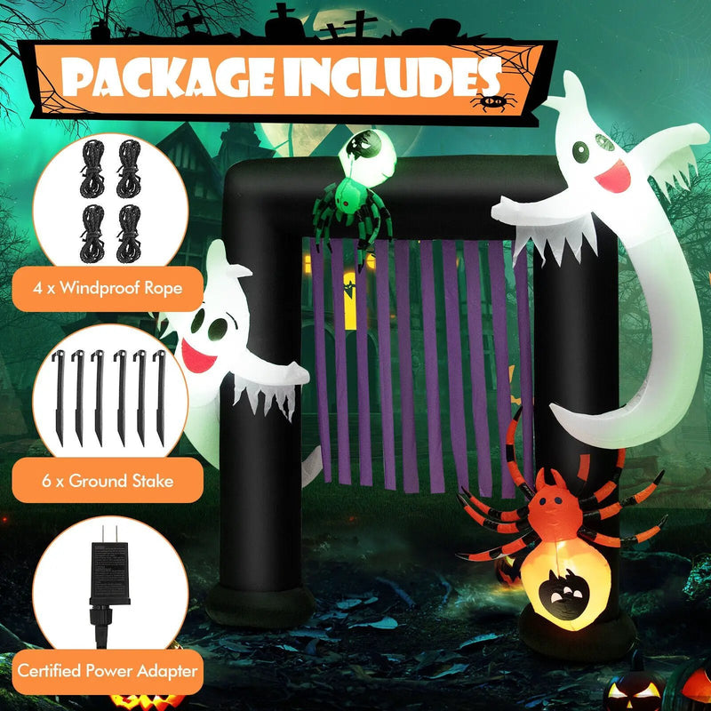 7.5 Feet Halloween Inflatable Archway Blow-up Festive Decoration for Backyard and Porch by DirectDeals
