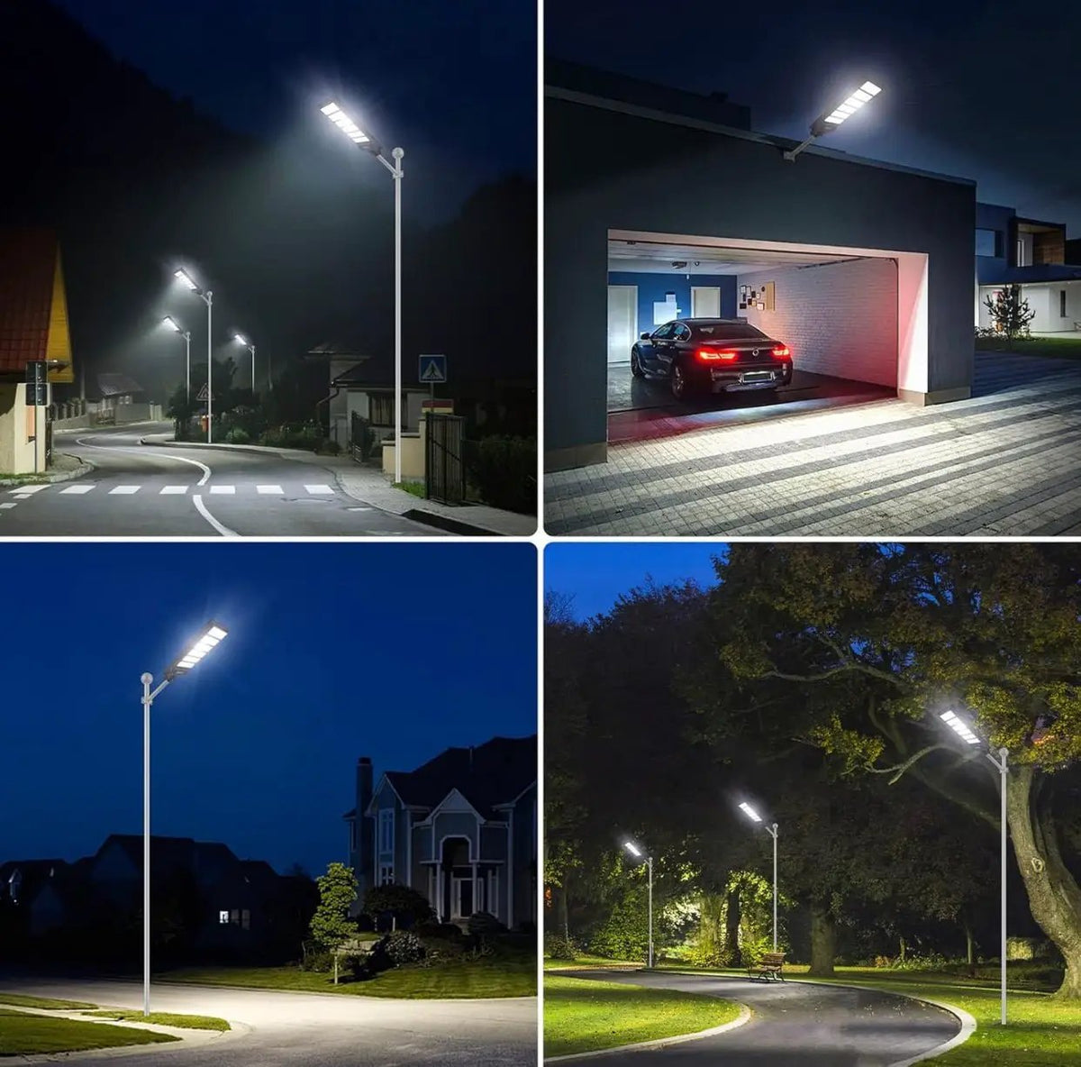 1000W Solar Street Light Motion Sensor, 80000LM IP65 Waterproof with Remote Control by Outdoor Solar Outlet