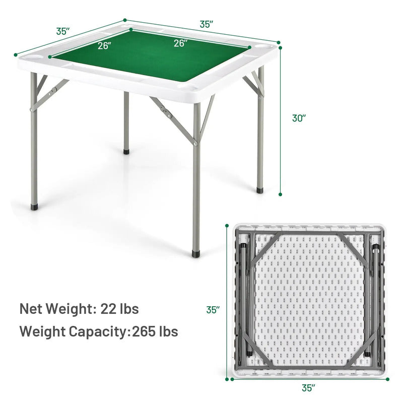 4-Player Mahjong Game Table with Iron Frame by DirectDeals