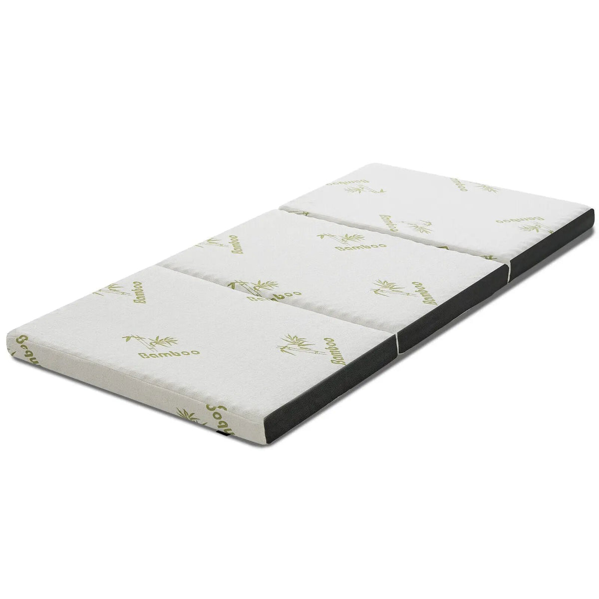 Portable Tri-fold Memory Foam Floor Mattress Topper Portable with Carrying Bag by DirectDeals