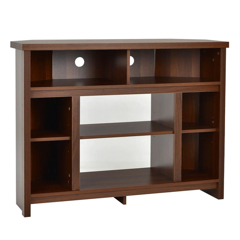 Modern Corner TV Stand with Adjustable Shelves for TVs up to 48 Inch by DirectDeals