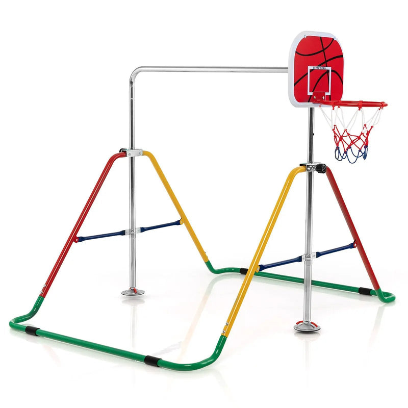 Kids Folding Horizontal Bar with 4 Adjustable Heights by DirectDeals