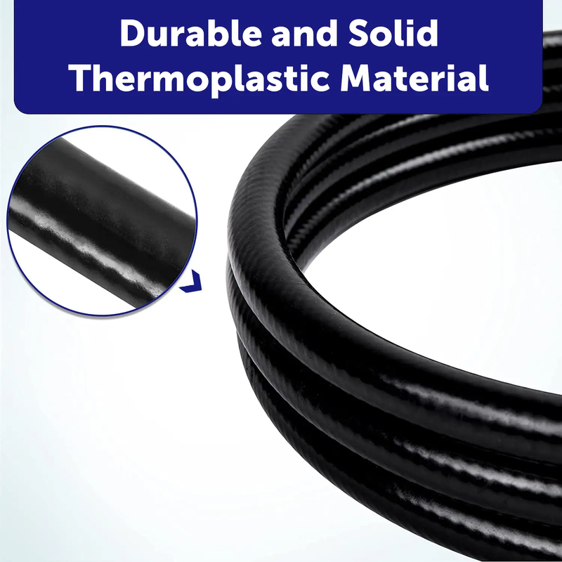 Flame King Connect Regulator to Gas Piping, Propane Thermo Plastic Rubber Hose Assembly, 120-inch, 3/8-inch ID for RVs and Travel Trailers by Flame King Products