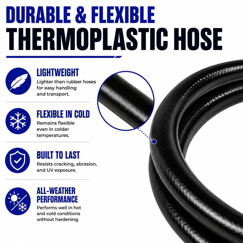 Flame King RV, Van, Trailer, Dual Quick Connect Hose, LP Gas Only, 72 Inch, 1/4 Inch by Flame King Products