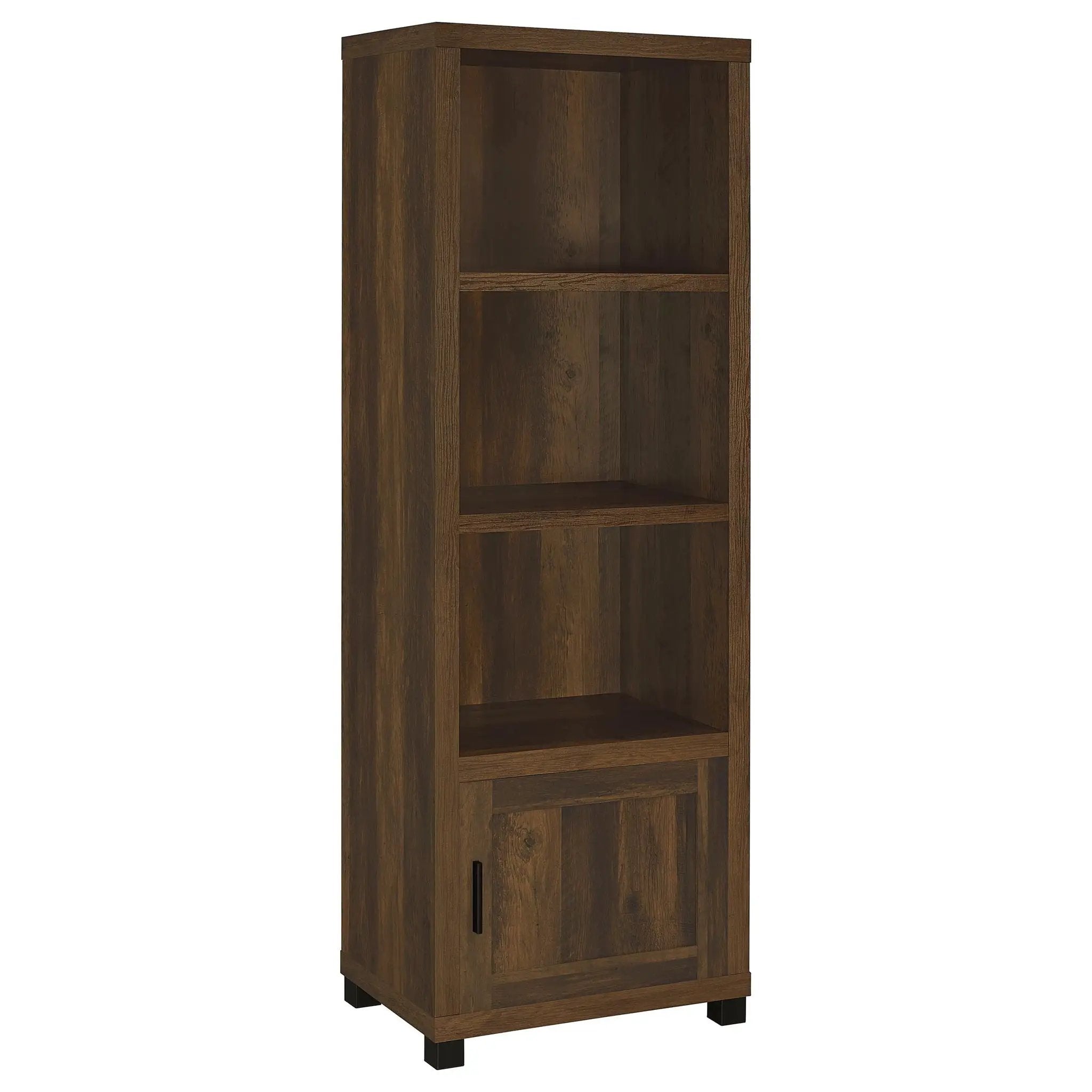 Sachin 3-shelf Engineered Wood Media Tower Dark Pine by Unique Piece Furniture