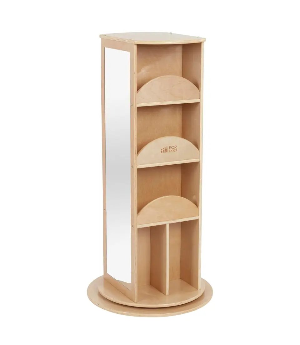 Slightly Used ECR4Kids Rotating Dress-Up Carousel, Costume Organizer, Natural by Selzalot