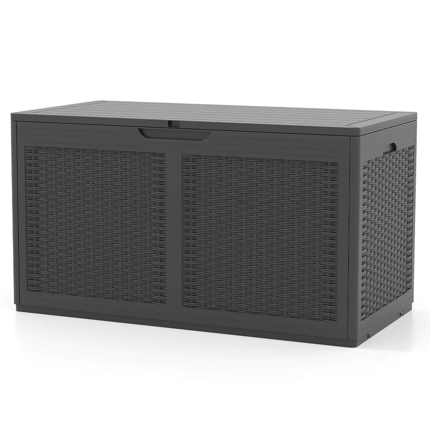 100 Gallon Resin Deck Box Outdoor Waterproof Storage Bench by DirectDeals