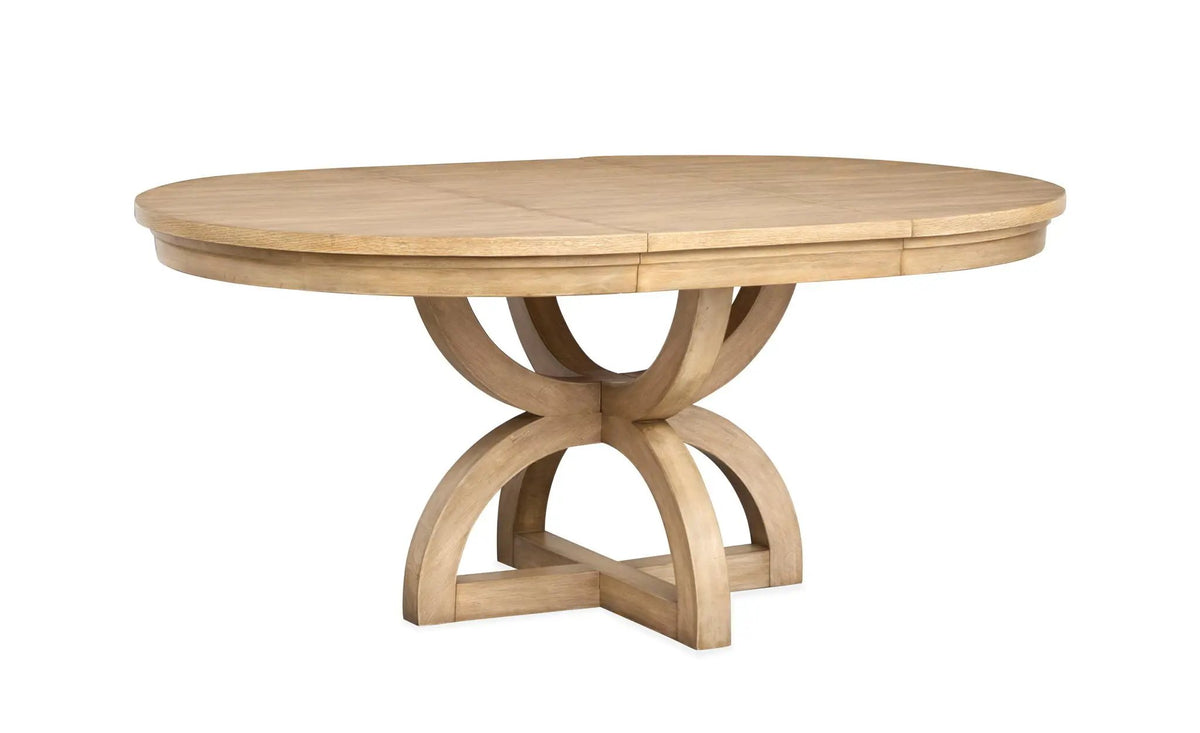 Coventry - Extendable 48" Round Dining Table - Honey Wheat, photo 3 of 7