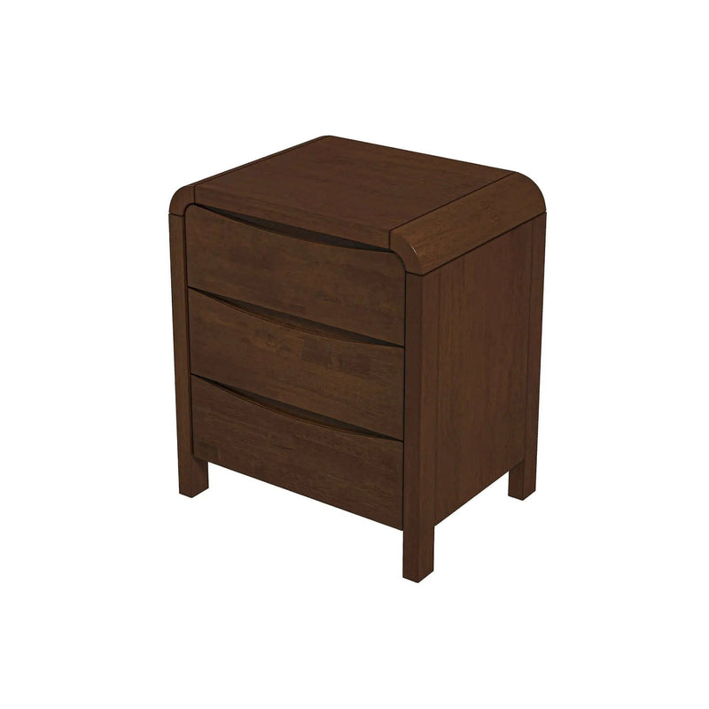 Lionel - Nightstand 3 Drawer Bed Side Table - Brown by Unique Piece Furniture