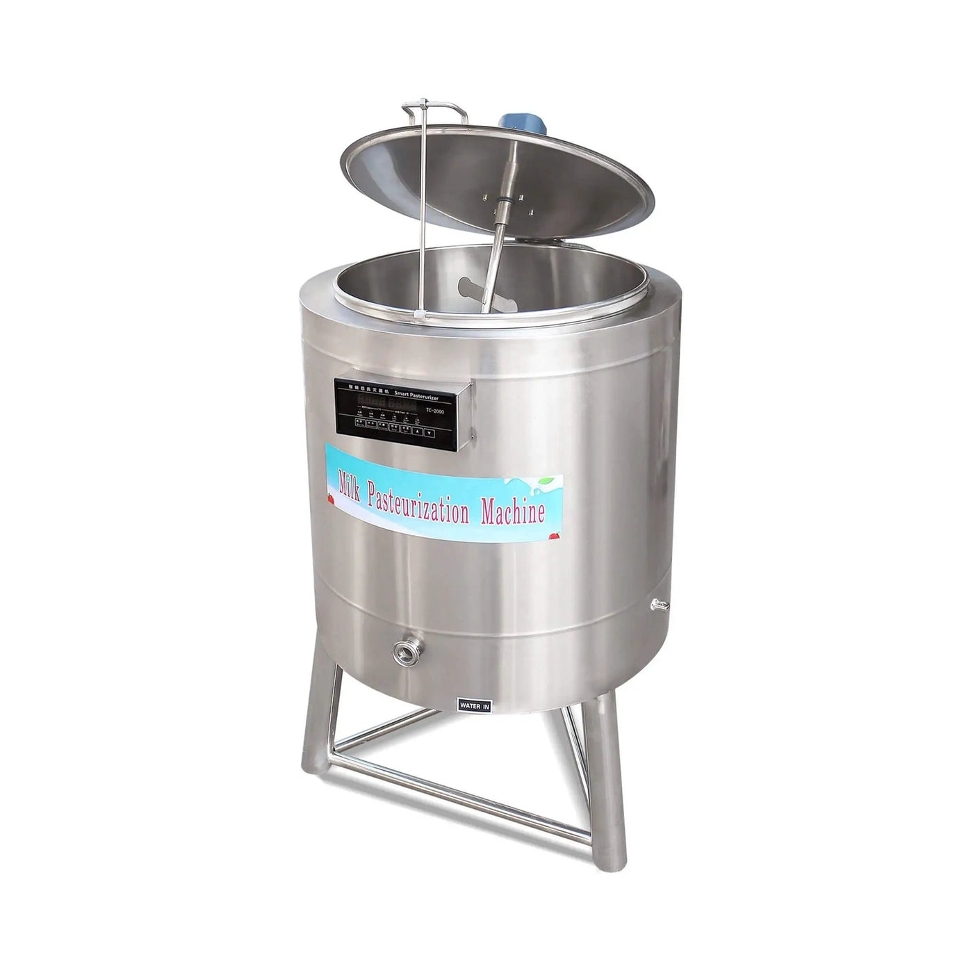 Heavy-Duty 220V Stainless Steel Commercial Milk And Ice Cream Mix Pasteurizer Machine [Without Plug] (SAK81320) by SAKSBY WHOLESALE