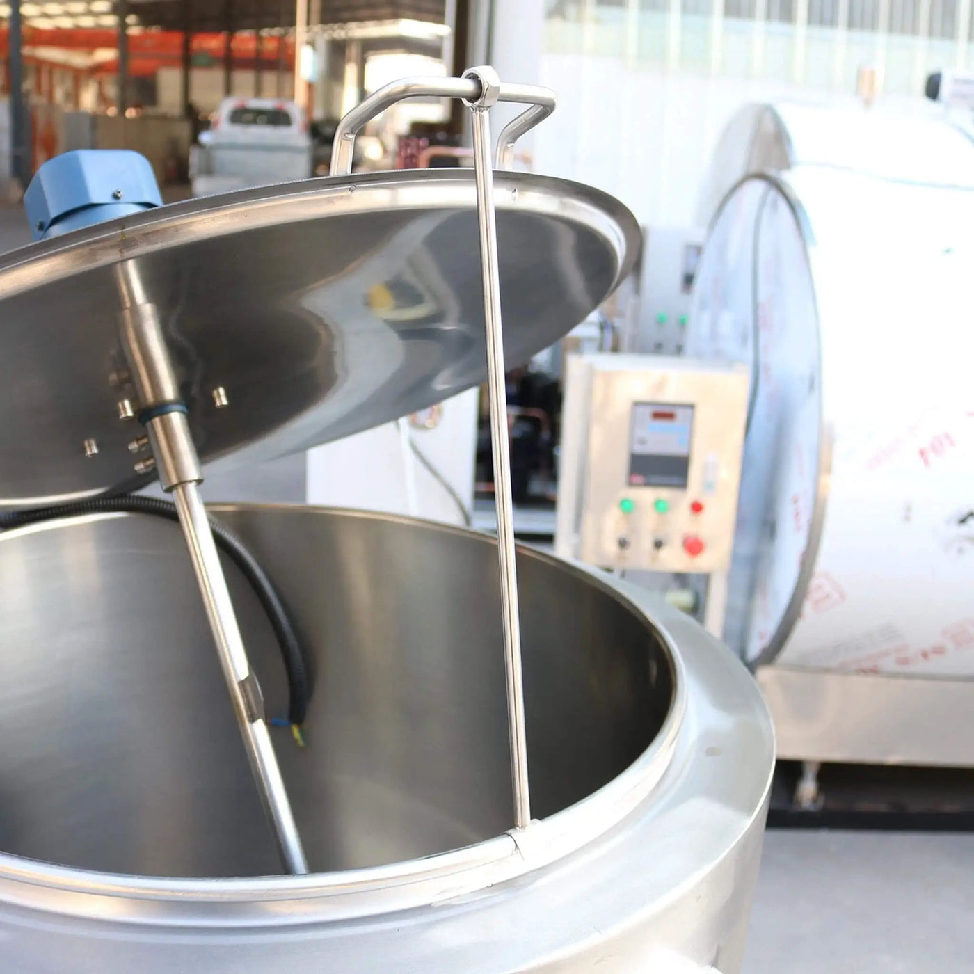 Heavy-Duty 220V Stainless Steel Commercial Milk And Ice Cream Mix Pasteurizer Machine [Without Plug] (SAK81320) by SAKSBY WHOLESALE