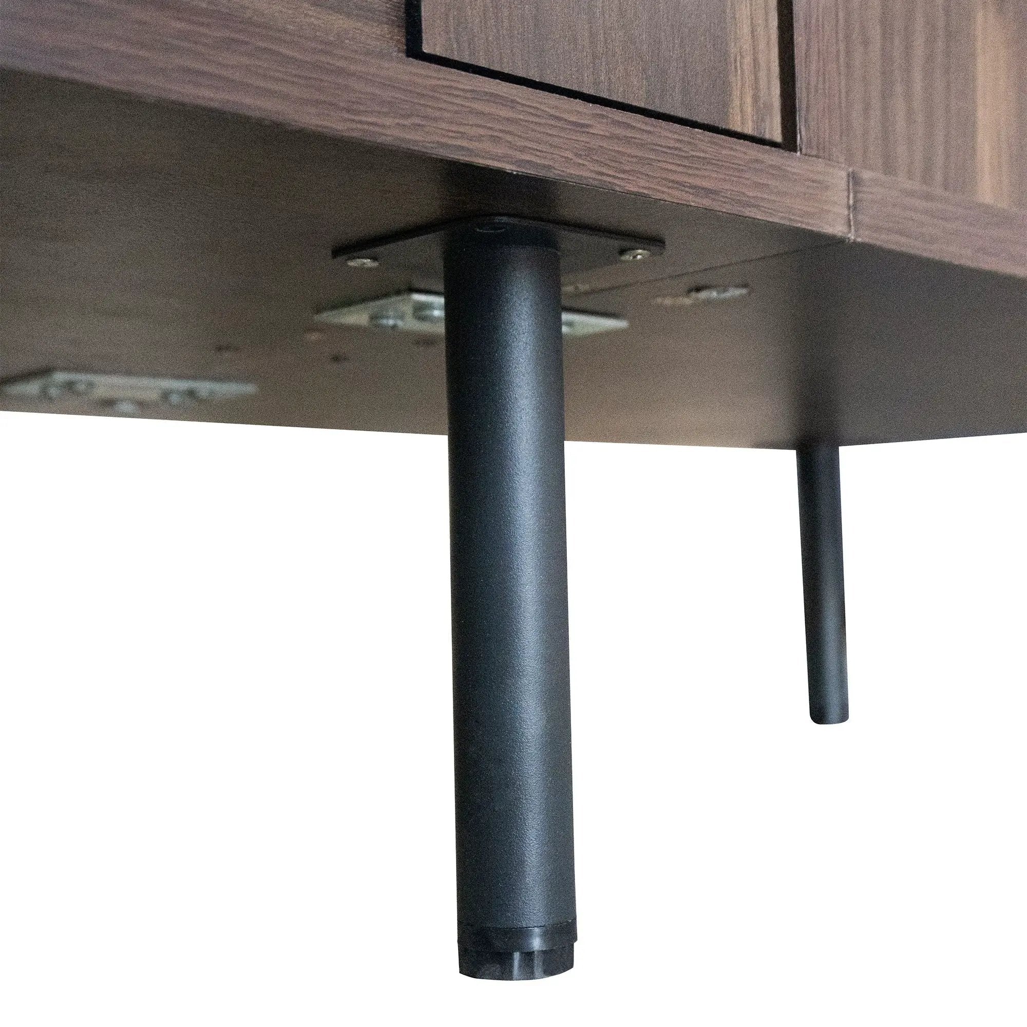 78" TV Stand With Storage Cabinets For Living Room - Walnut by HouseOfZazla