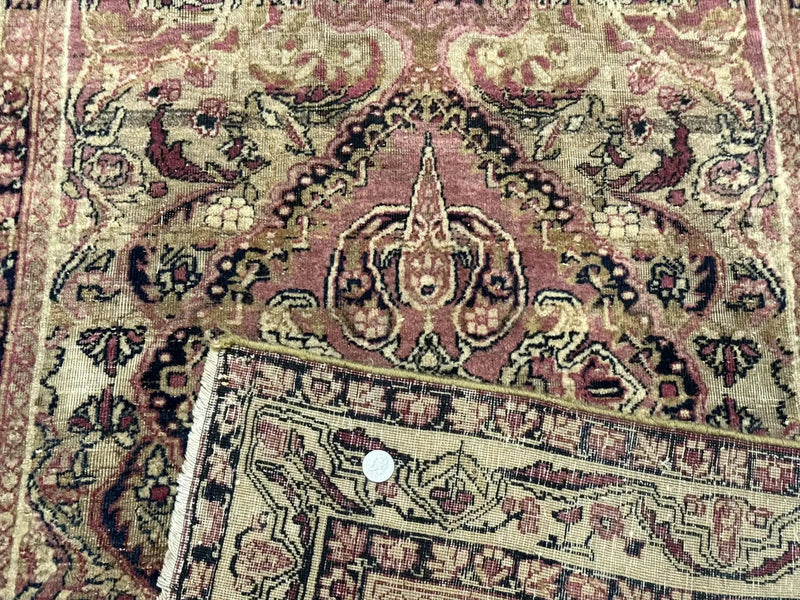 Antique Persian Lavar Rug 3x5, Persian Kerman Rug, Traditional Persian Carpet by Jewel Rugs