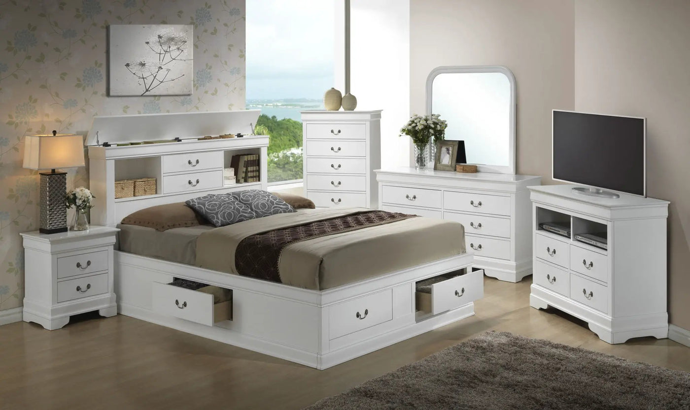 Traditional Style Bookcase Storage Bed by HouseOfZazla