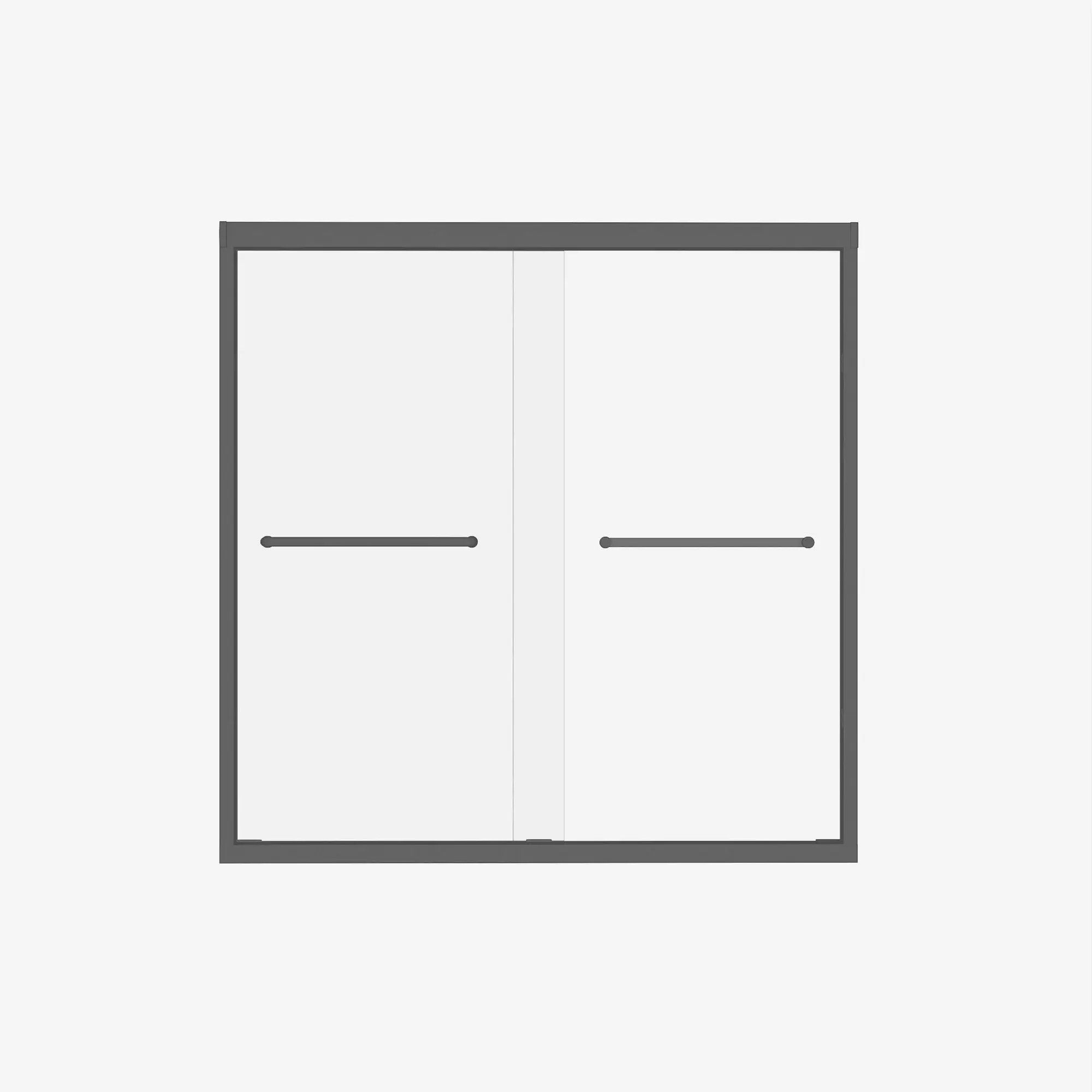 Double Sliding Shower Door With Explosion Proof Film