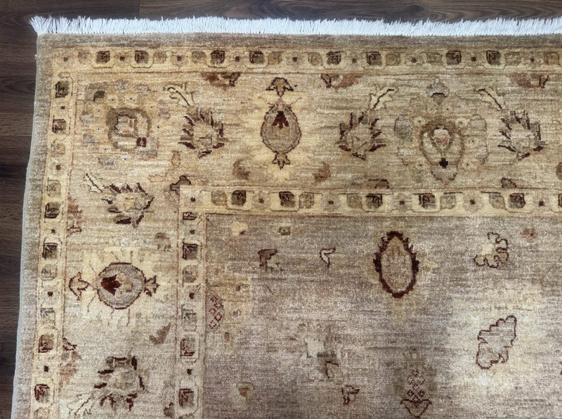 Pakistani Peshawar Rug 8x11, Indo Persian Mahal Carpet, Traditional Wool Oriental Rug by Jewel Rugs