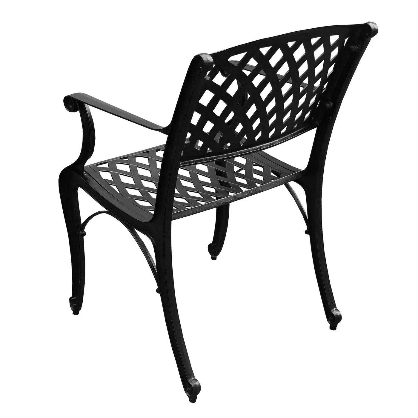 Outdoor Aluminum 9pc Large Oval Patio Dining Set and Eight Chairs by Sharicks