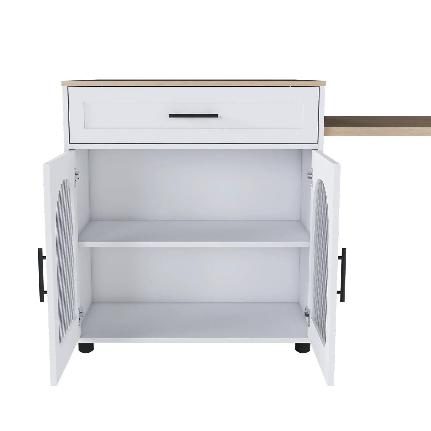 Expandable Kitchen Island With Power Outlet by HouseOfZazla