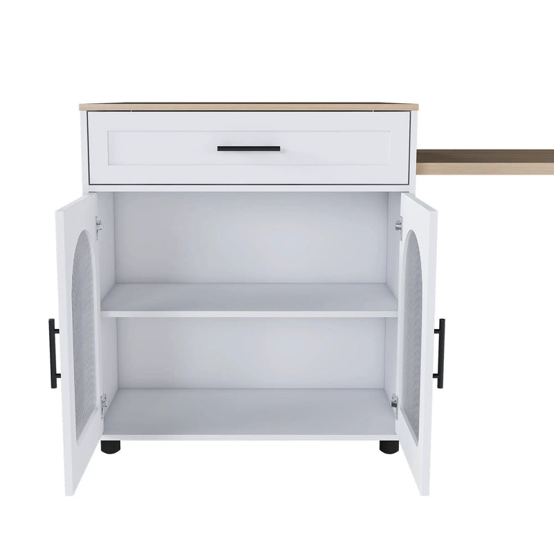 Expandable Kitchen Island With Power Outlet by HouseOfZazla