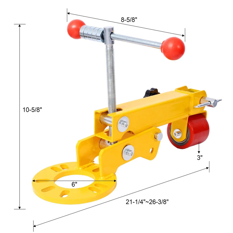Auto Body Fender Roller Tool for Lip Rolling and Wheel Arch Reforming - Yellow by HouseOfZazla
