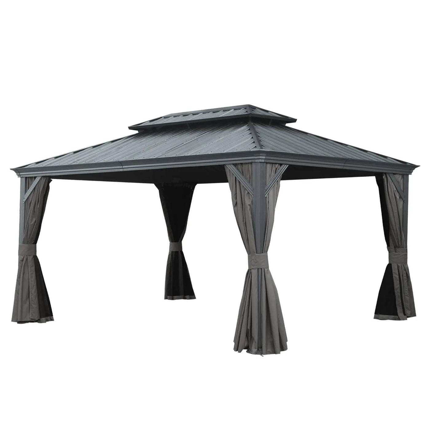 12' X 14' Hardtop Gazebo With Drainage System by HouseOfZazla