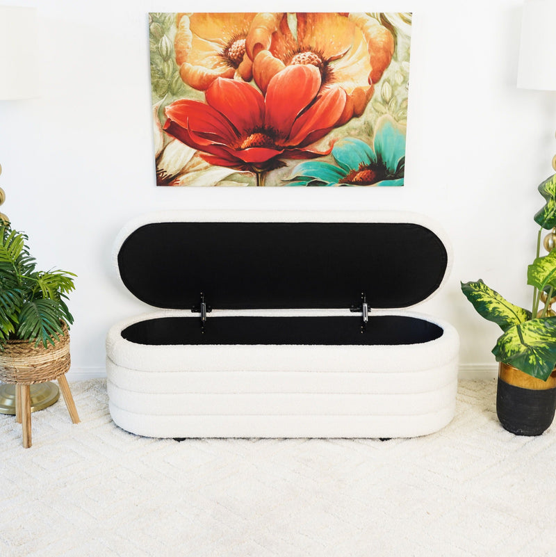 Cabana - Bench With Storage - Ivory, photo 3 of 8