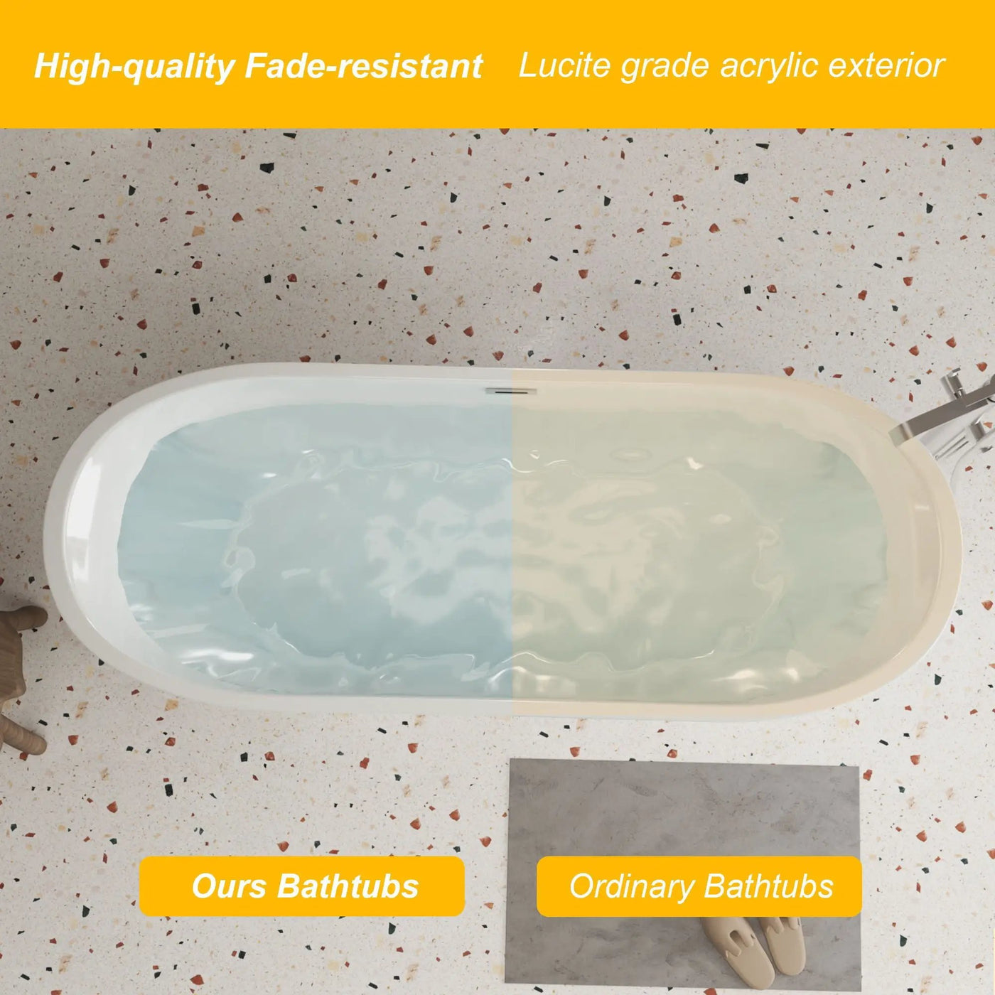 Freestanding Bathtub With Diamond Pattern Design by HouseOfZazla