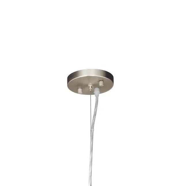Kichler Brushed Nickel Transitional Clear Glass Cone Mini Pendant Light Item #1048247 by Selzalot