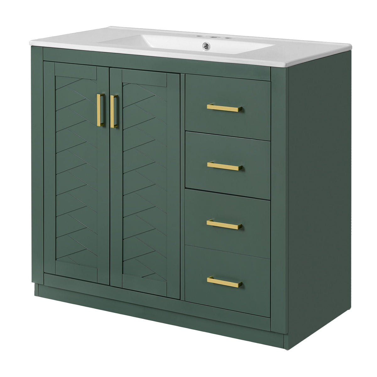 Bathroom Vanity With Sink Combo, Storage Cabinet, Freestanding Set, photo 2 of 31