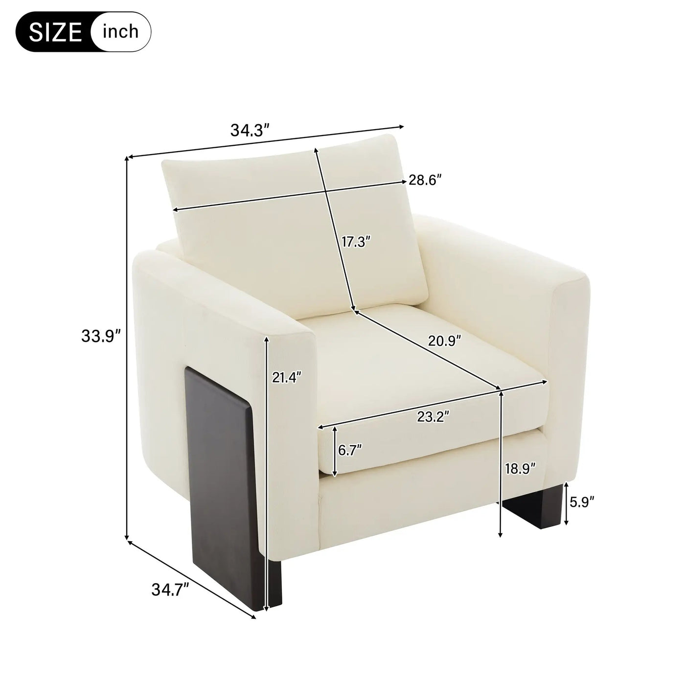 Cozy Sofa Set Oversized Comfy Cloud Sofa with Rubberwood Legs by HouseOfZazla