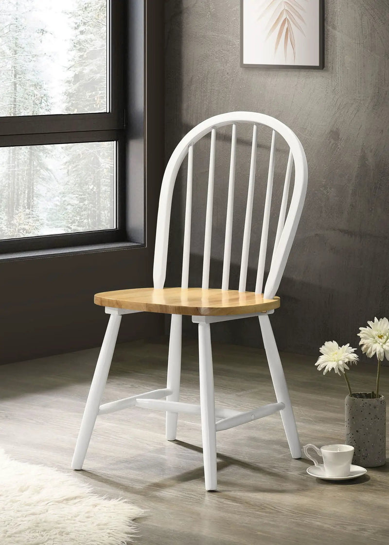 Cinder Wood Dining Side Chair White (Set of 4) by Unique Piece Furniture